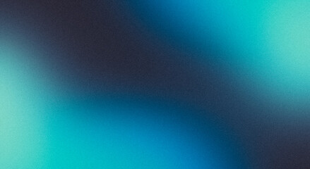 Sea sky blue glowing dark colour wave grainy backdrop design. Abstract glowing grainy gradient texture, website header, poster, banner, copy space