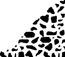Terrazzo texture corner border
