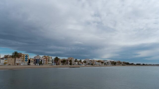 timelapse  coastline in torrenostra