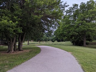 Serene Park Walkway