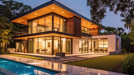 Modern House with Pool