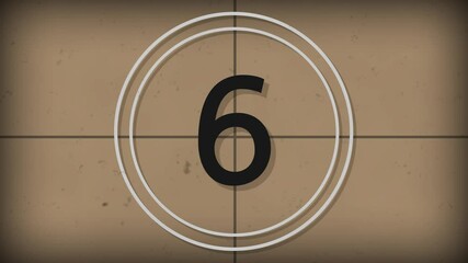 countdown classic background retro loading film television screen