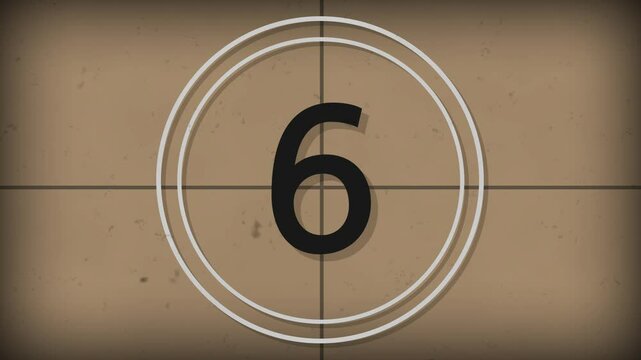 countdown classic background retro loading film television screen