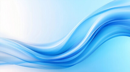 Fototapeta premium serene and flowing abstract design featuring soft blue waves that evoke sense of calm and tranquility. gentle curves and gradients create soothing visual experience