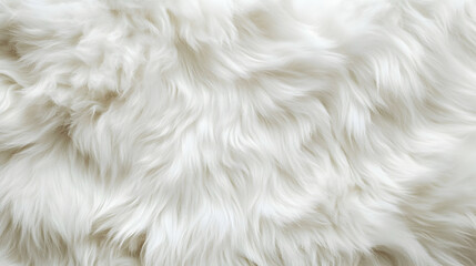 Obraz premium Top View of a Natural Cat Fur Pattern, Highlighting the Soft Texture in a Fluffy Wool-Like Form -