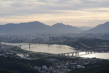 시루봉 용마산 아차산 망우산