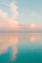 Fototapeta premium Serene Sunset over Calm Waters
