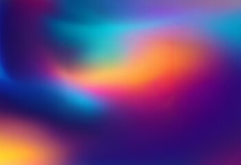 Obraz premium Abstract blurred background with vibrant color gradients of purple, blue, orange, and yellow.