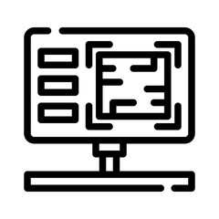 Icon Camera Video With Style Outline
