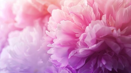 Pink Peony Flower Macro Photography