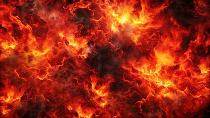 Close-up of abstract inferno red and black background, perfect for apocalypse themed design projects