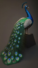 The Peacock,peacock with an open tail.