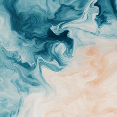 Obraz premium Abstract Blue and Orange Swirl Pattern