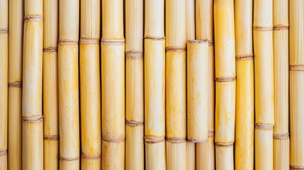 Fototapeta premium Yellow Sugarcane Stalks Background for Design Use