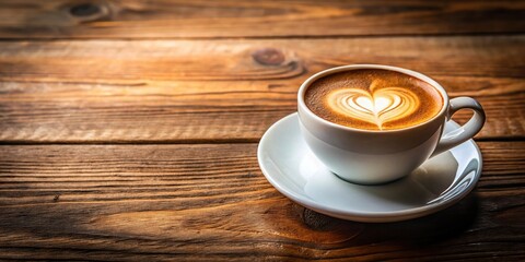 Obraz premium Close-up of coffee cup with heart