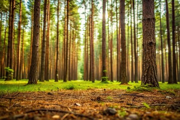 Obraz premium Close-up of decimated forest landscapes