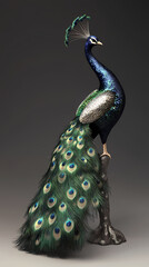 The Peacock,peacock with an open tail.