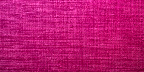 Fototapeta premium close-up of magenta painted canvas with rough texture