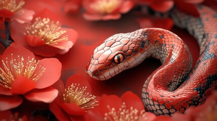 Obraz premium Elegant Chinese New Year 2025 Background Featuring Golden Elements Ideal for Celebratory Invitations and Festive Decor