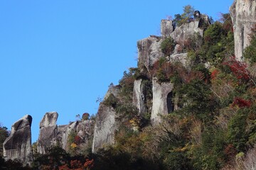 深耶馬溪　一目八景の夫婦岩