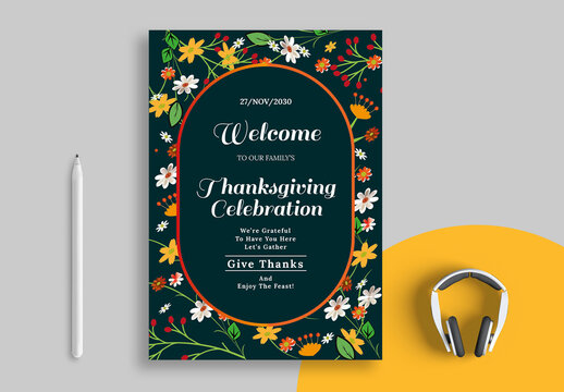 Thanksgiving Welcome Sign Layout