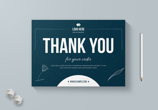 Thank You Card Layout