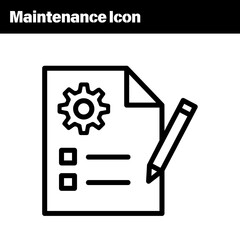 maintenance icon illustration