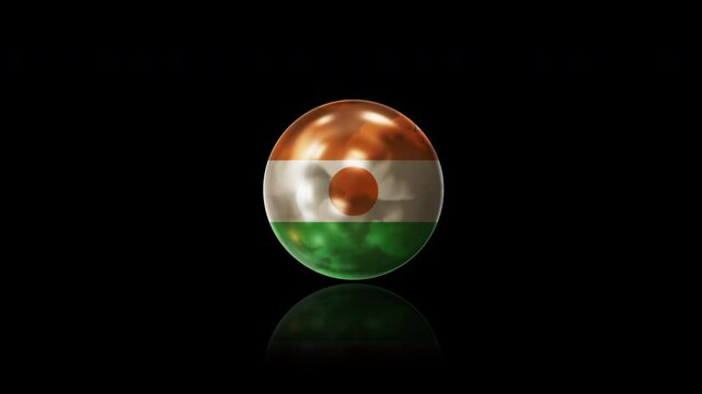 Niger flag with alpha channel	