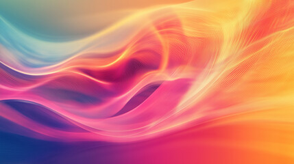Abstract Flowing Colorful Wave Background