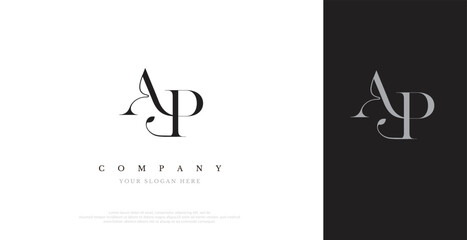 Initial AP Logo Design Vector 