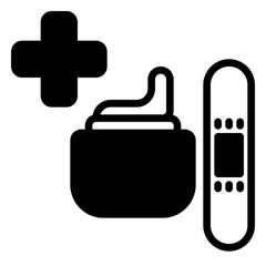 Brush icon, glyph icon style