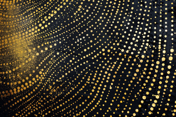  Elegant gold glitter dots in a grunge banner with abstract patterns