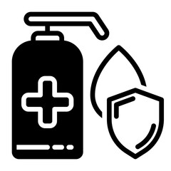 Glow icon, glyph icon style