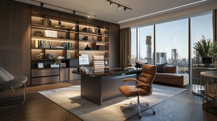 Modern Office with City View