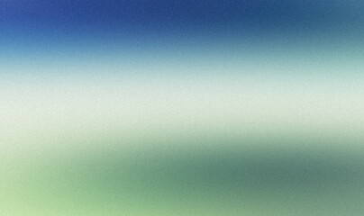Blue green retro color flow grainy gradient with white backdrop design, Abstract pastel colors Retro noisy texture.