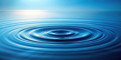 Abstract blue gradient water ripple background
