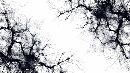 Fototapeta premium a constellation of neurons forming intricate patterns reminiscent of a labyrinth, symbolizing the complexities of thought and the journey to self-discovery