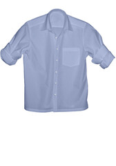 Naklejka premium 3D illustration summar season men shirt