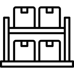 Parcel Shelves Icon