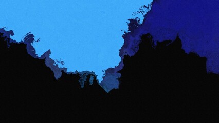 Fantasy horror abstract black blue noise grainy background