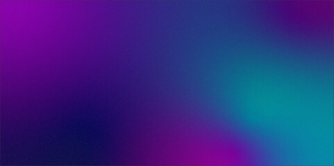 Digital grainy gradient with a colorful soft noise effect. Vintage Grunge Texture Pattern in blue and purple Tones for Artful Wallpaper. Gradient blur, noise, grain, texture abstract background.	