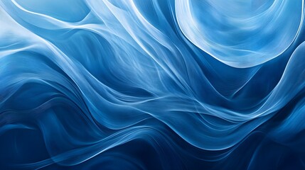 Obraz premium Abstract Blue Swirling Lines Background