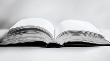 Fototapeta premium An open book isolated on a white background
