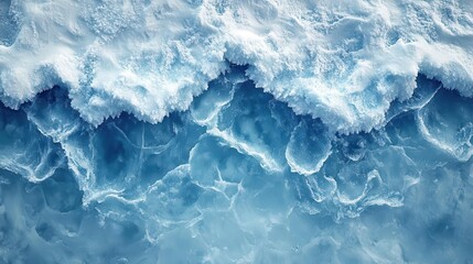 Obraz premium grungestyle icy blue winter rink background showcasing a topdown view of frozen patterns and textures evoking the chill of winter sports