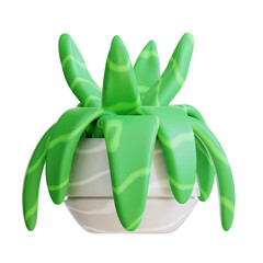 3d Plant in vase Illustration