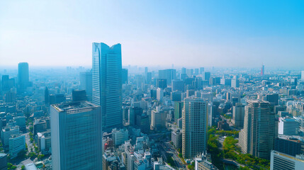 City Skyline Under Blue Sky and White Clouds