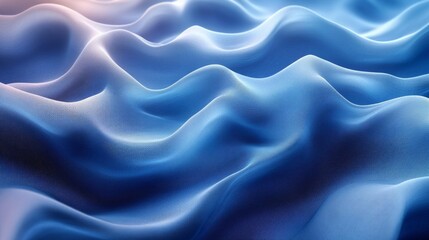 Obraz premium Abstract soft blue wavy surface textured and calming perfect for backgrounds digital designs or artistic projects needing a serene and modern touch. Generative AI