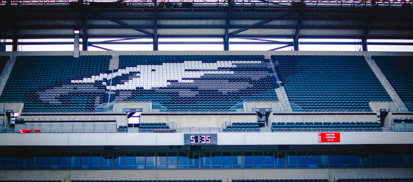 The upper deck of Lincoln Financial Field in Philadelphia, Pennsylvania, home of the Philadelphia Eagles