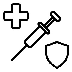 Gloves icon, line icon style