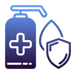 Glow icon, gradient icon style